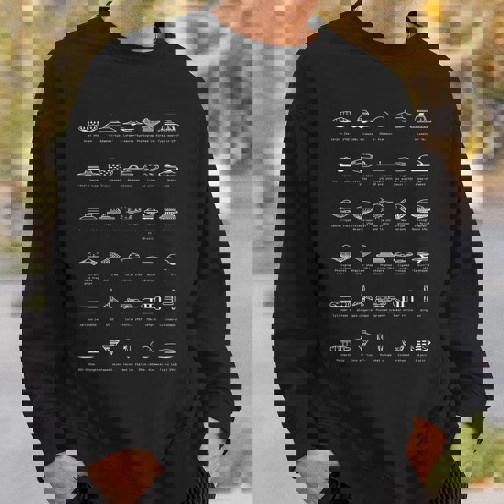 Ufoタイプ 空飛ぶ円盤モデル エイリアンマニア 宇宙ギフト 長袖tシャツ スウェットシャツ 彼への贈り物