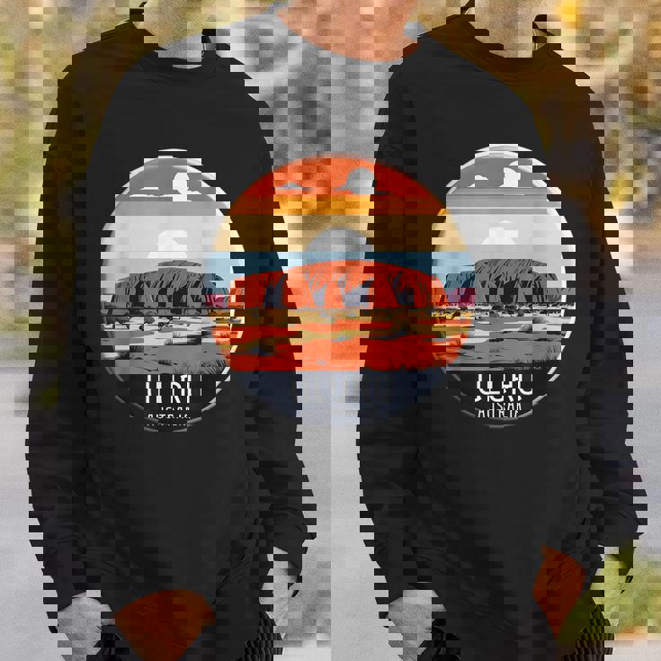 Uluru オーストラリア お土産 エアーズ ロック 記念品 ヴィンテージ 太陽 スウェットシャツ 彼への贈り物