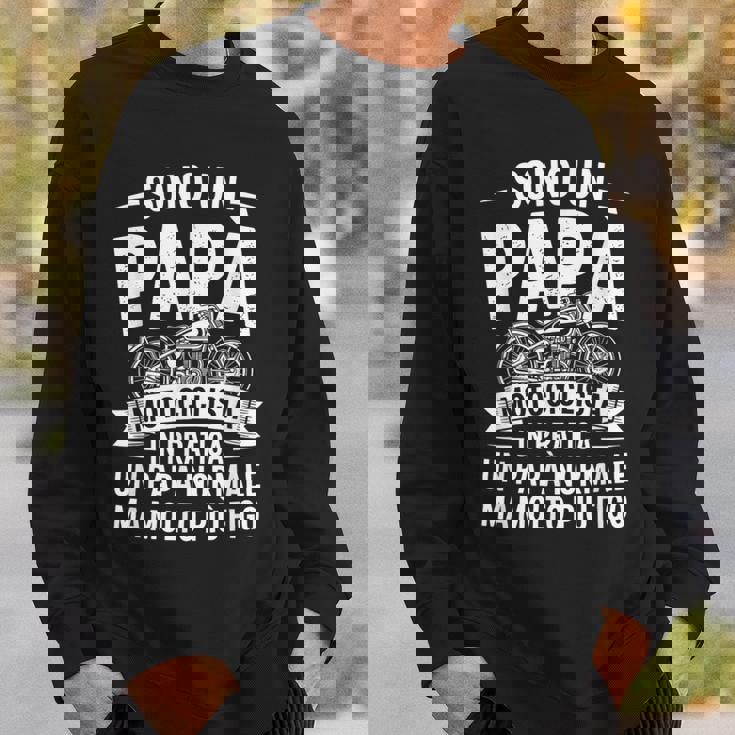 Uomo Papà Figo Motociclista Motociclismo Divertente Papà Felpa Regalos para él