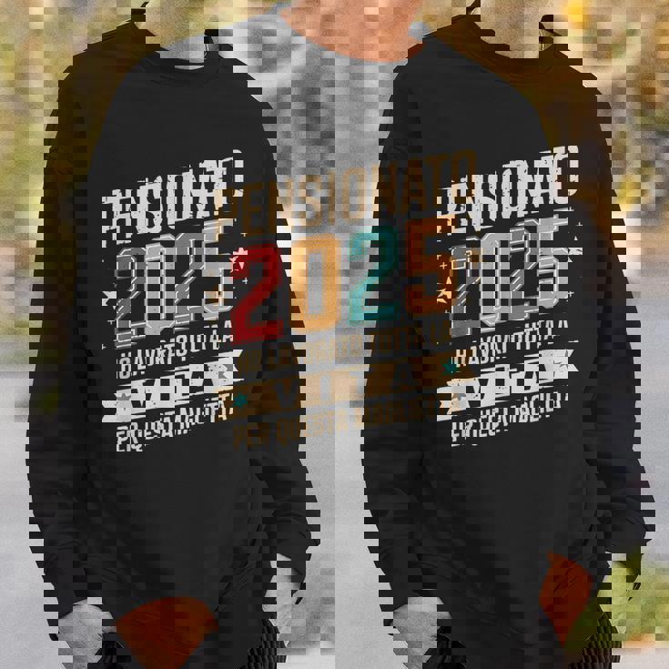 Uomo Pensione Regalo Papà Collega Divertente Pensionato 2025 Felpa Regalos para él