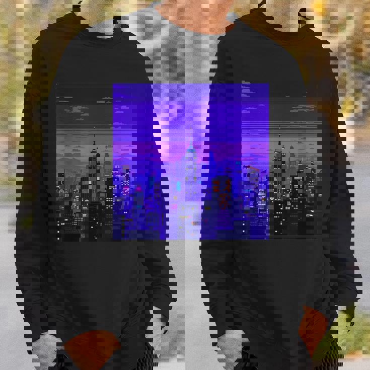 Vaporwave レトロゲーミングピクセルアート スウェットシャツ 彼への贈り物