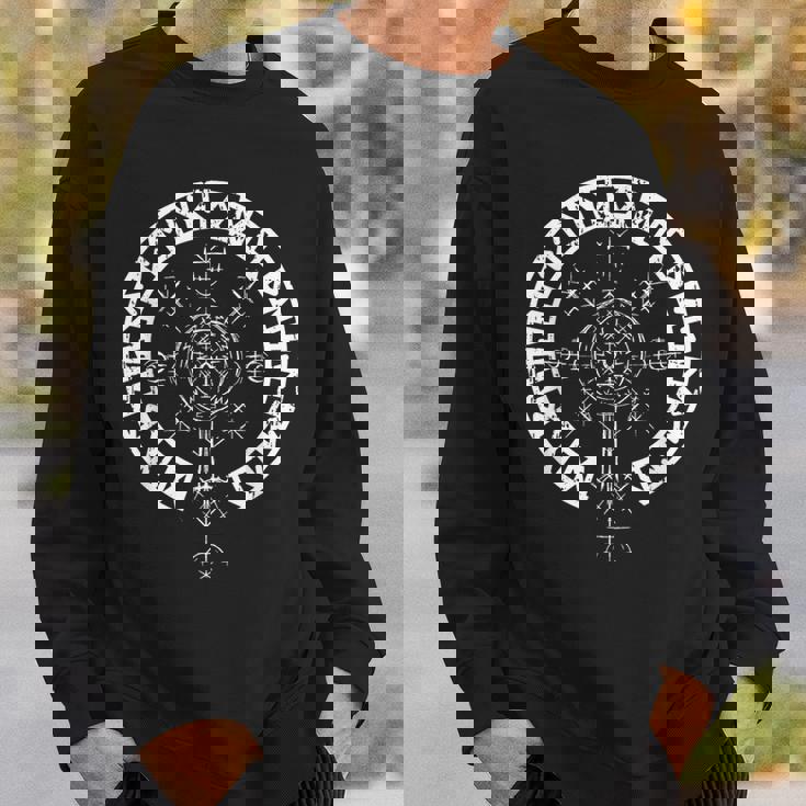 Vegvisir バイキング ルーン文字サークルバイキング スウェットシャツ 彼への贈り物