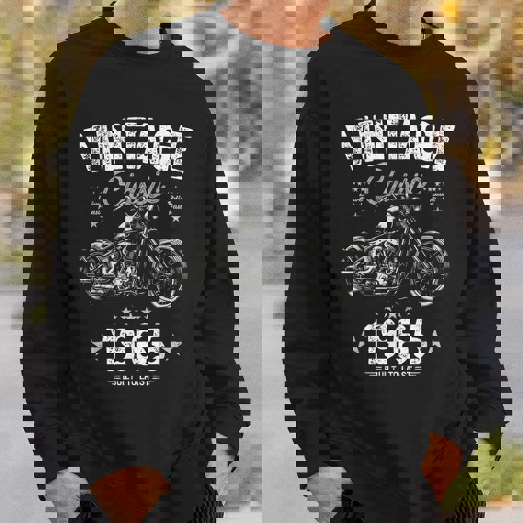 Vintage Born 1965 60Th Birthday クラシック レトロ バイク スウェットシャツ 彼への贈り物