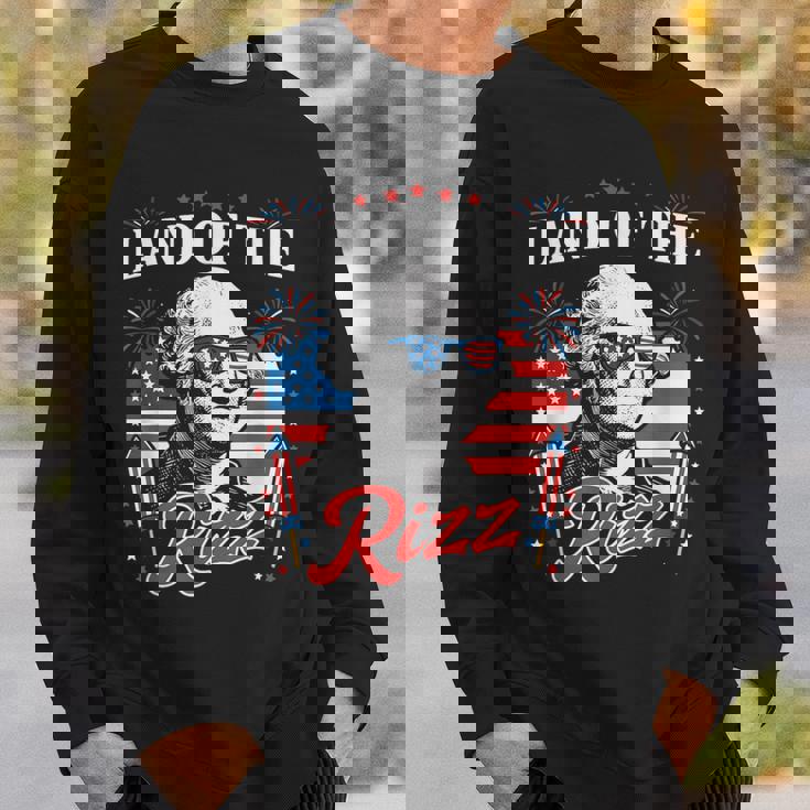 Vintage Land Of The Rizz 4Th Of July Sweatshirt Gifts for Him