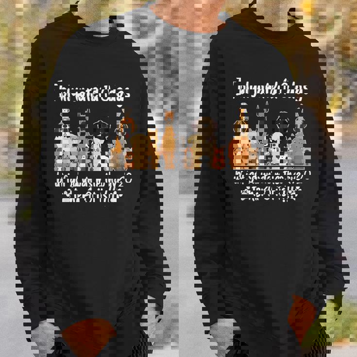 I Wanted Only Wanted 10 Dogs But If God Want Me Have 20 Then 40 スウェットシャツ 彼への贈り物