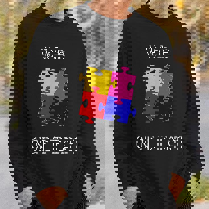 We Are One Team ジグソーパズル付き スウェットシャツ 彼への贈り物