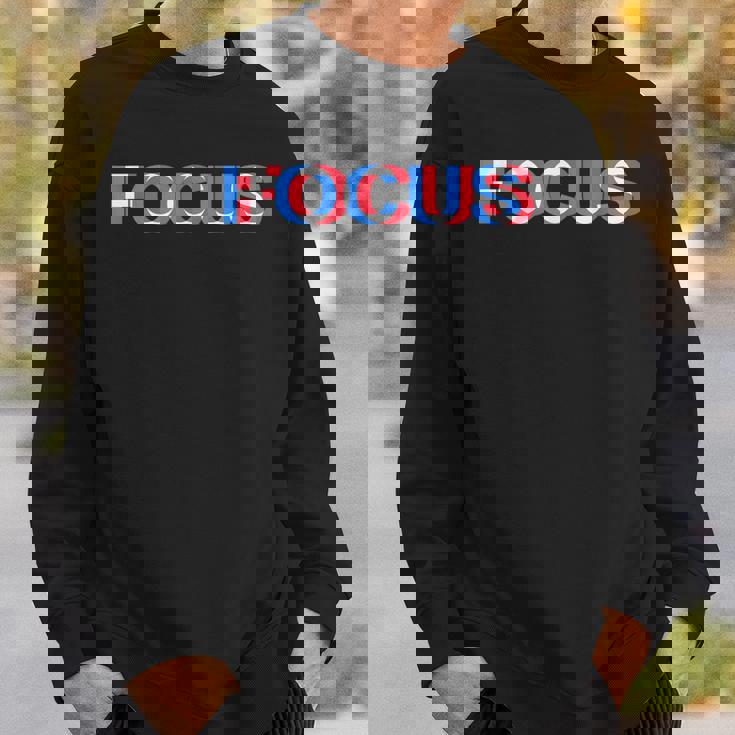 Weird Focus Crazy Optical Illusionシャツ スウェットシャツ 彼への贈り物