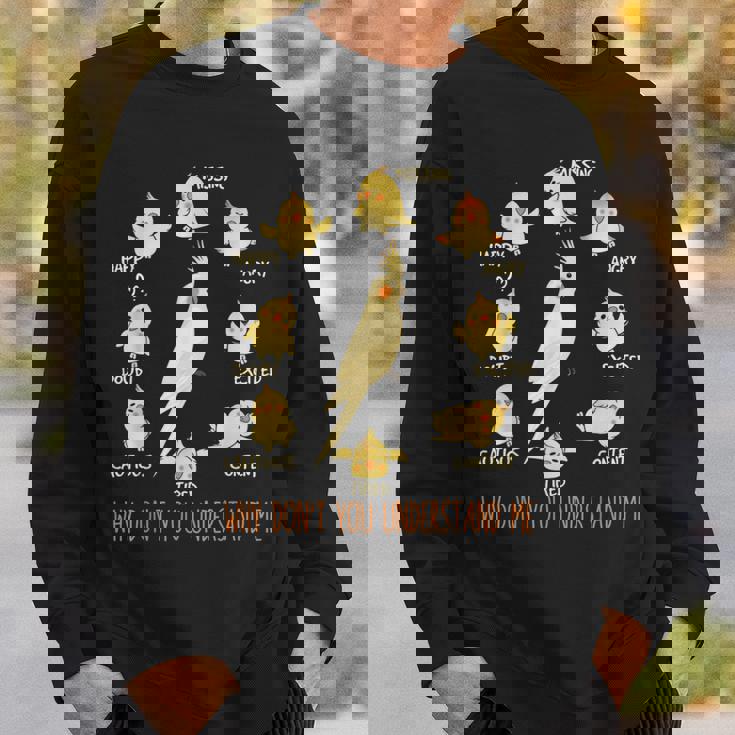 Why Don't You Understand Me オカメインコ スウェットシャツ 彼への贈り物