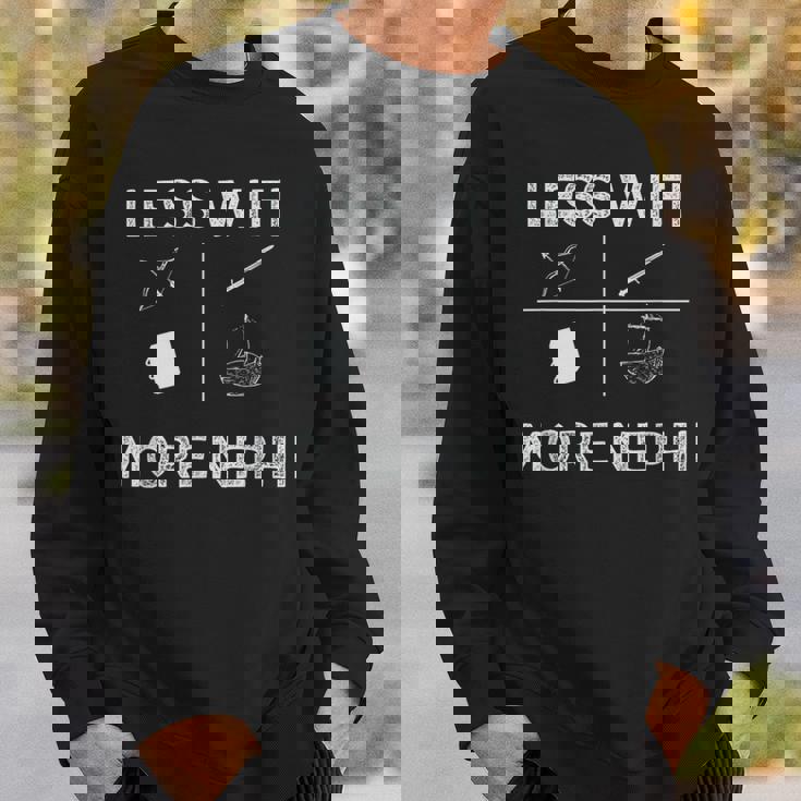 Wifiを減らしニーファイを増やすlds宣教師とミームの贈り物 スウェットシャツ 彼への贈り物