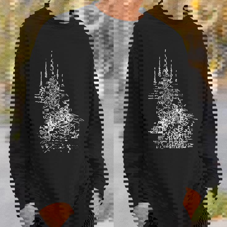 Yantraak Yant Diwali Hanuman 仏経 タイ タイ スウェットシャツ 彼への贈り物