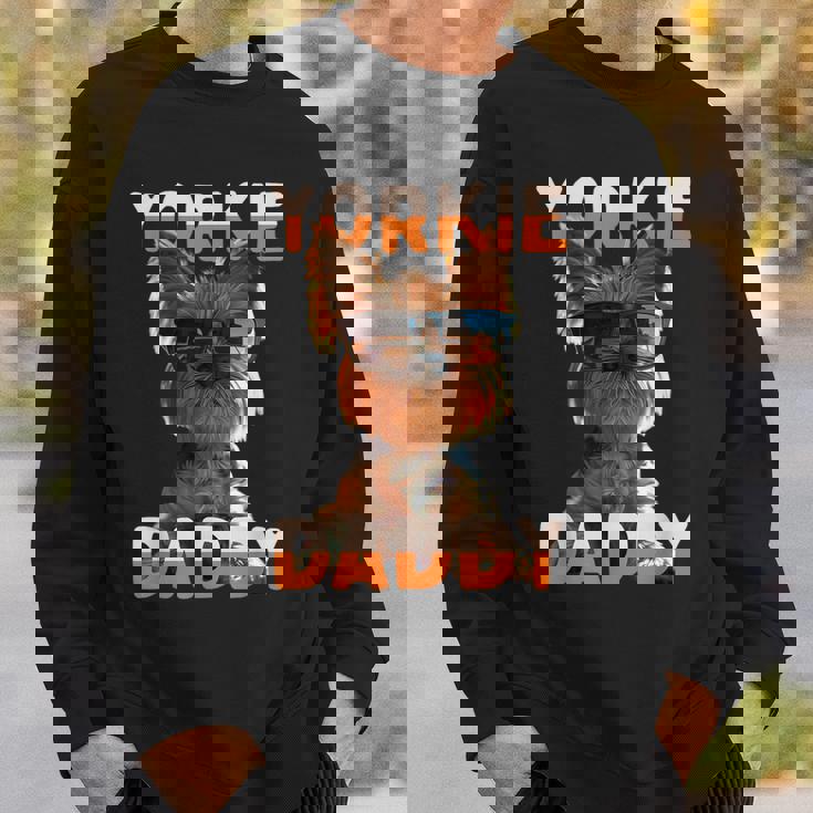 Yorkie Daddyヨーキー パパ 父の日 お父さん スウィート・ヨークシャー・テリア スウェットシャツ 彼への贈り物