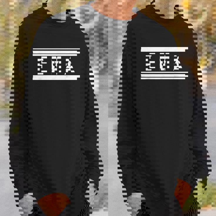 「Ema」ヘボン式「えま」「エマ」下の名前 ローマ字 名入れ 名乗り ラテン文字 綴り スウェットシャツ 彼への贈り物