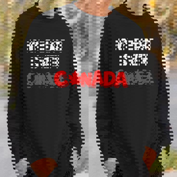 「My Heart Is With Canada」 – カナダ人と強く立つ スウェットシャツ 彼への贈り物