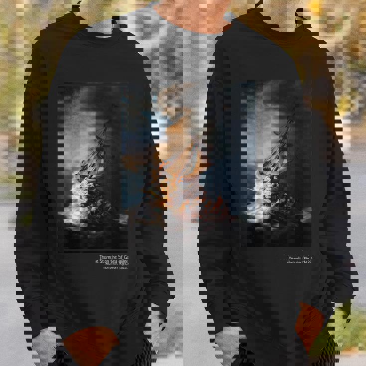 「Thetorm On Theea Of Galilee」ペイントアートtシャツ スウェットシャツ 彼への贈り物