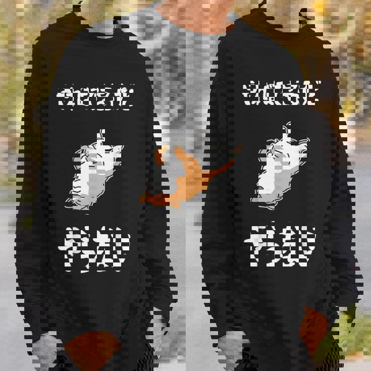 「やればできるけどやらない」柴犬 文字入り おもしろ 筆文字 面白い 服 面白い スウェットシャツ 彼への贈り物