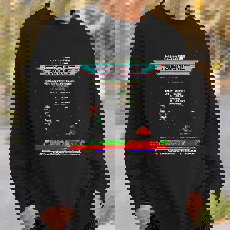 「グラディウス」上上下下左右左右ba スタート スウェットシャツ 彼への贈り物