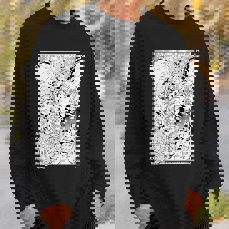 【さくらみこ】『ヤマト神想怪異譚』漫画コマtシャツ（本人セレクト 英語） スウェットシャツ 彼への贈り物