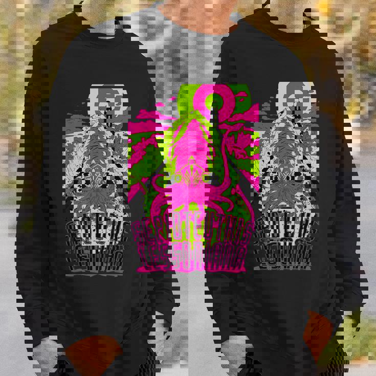 【アオリイカ】 海釣り イカ釣り ユニークイラスト アウトドア 【Sepioteuthis Lessoniana】 スウェットシャツ 彼への贈り物