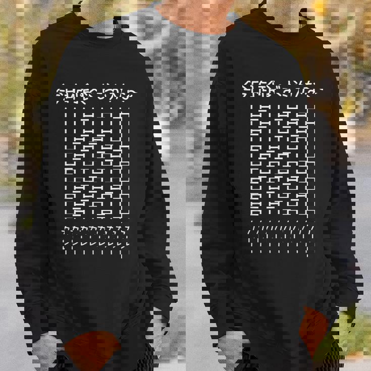 【今日何食べようかな カレー】あみだくじ 遊び心 おもしろ 面白い ユーモア ギャグ ネタ ウケ狙い 笑える 変な スウェットシャツ 彼への贈り物