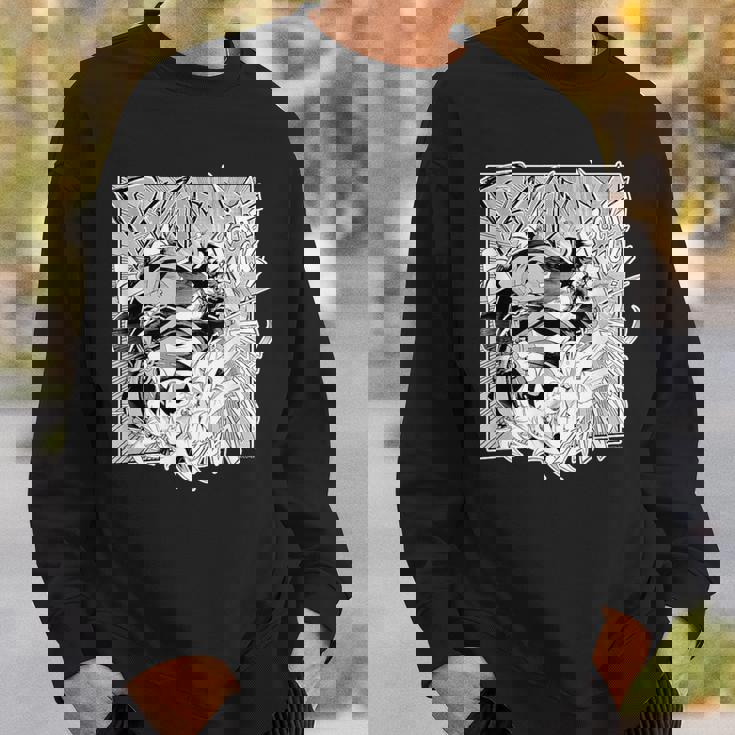 【百鬼あやめ】『ヤマト神想怪異譚』漫画コマtシャツ（本人セレクト 英語） スウェットシャツ 彼への贈り物