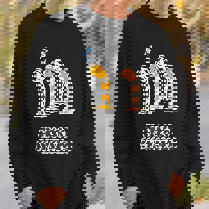 あなごフレンズ《チンアナゴ & ニシキアナゴ》【どうぶつフレンズ】水族館 ゆるくて かわいい 面白 動物 イラスト スウェットシャツ 彼への贈り物