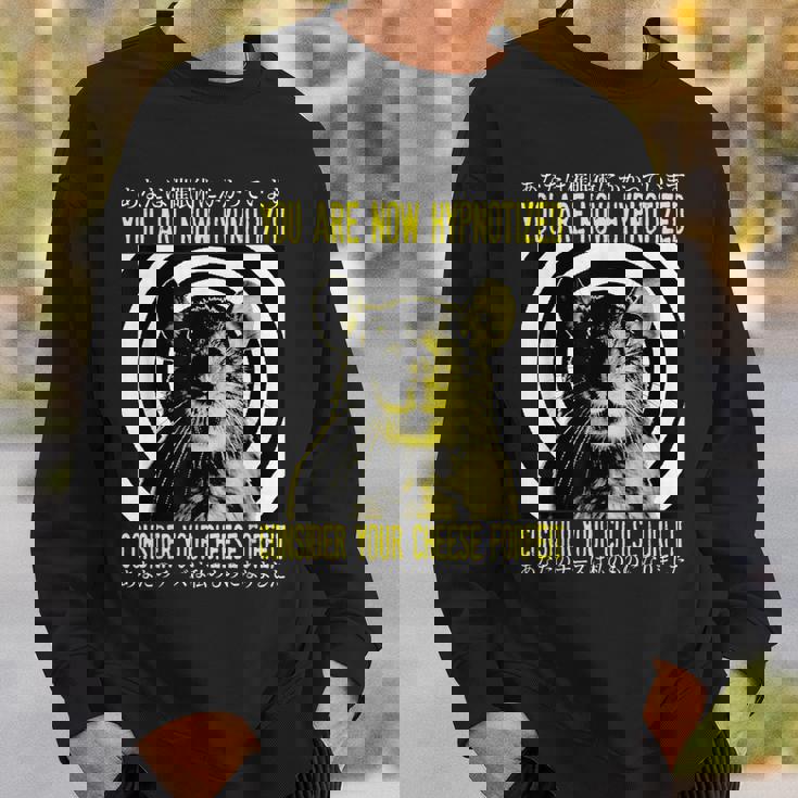 あなたは今、催眠術をかけられた日本ネズミです。 スウェットシャツ 彼への贈り物