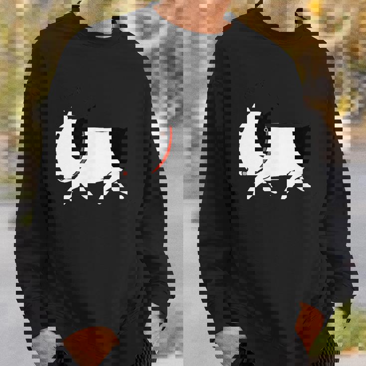 い〜ぬ 白 スウェットシャツ 彼への贈り物