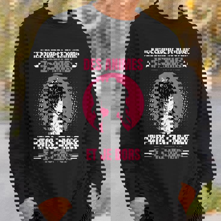 いつもアニメを見ないかわいいアニメ漫画 スウェットシャツ 彼への贈り物