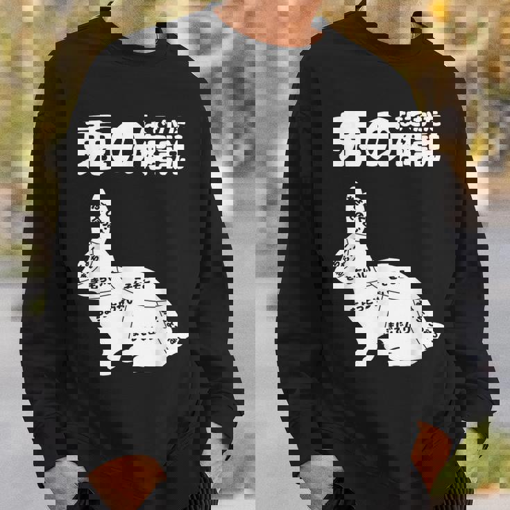 うさぎの撫で方解説 ウサギ好き うさぎ好き うさぎの飼い主 おもしろ うさぎ 兎 スウェットシャツ 彼への贈り物