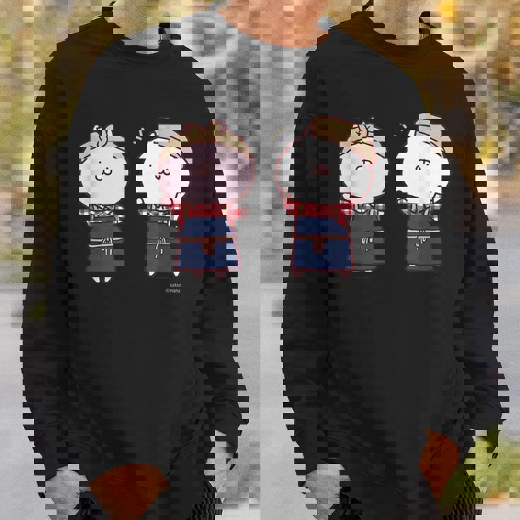 うさまる うさまるとうさこ ダークカラー スウェットシャツ 彼への贈り物