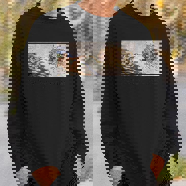 おかしい。ラーメンを頂けますか？空飛ぶスパゲッティモンスターギフト スウェットシャツ 彼への贈り物