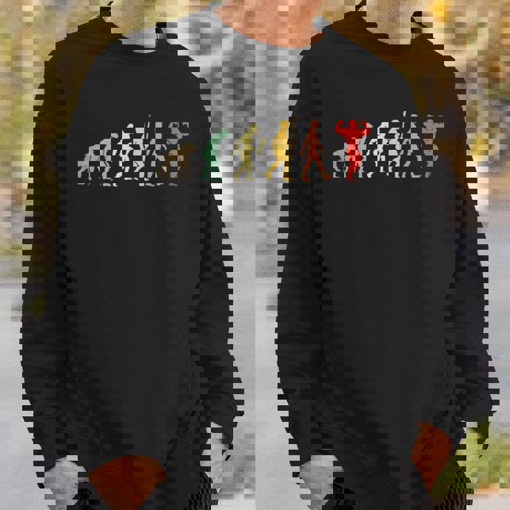 おかしいボディビル進化プレゼントヴィンテージボディビルダー スウェットシャツ 彼への贈り物