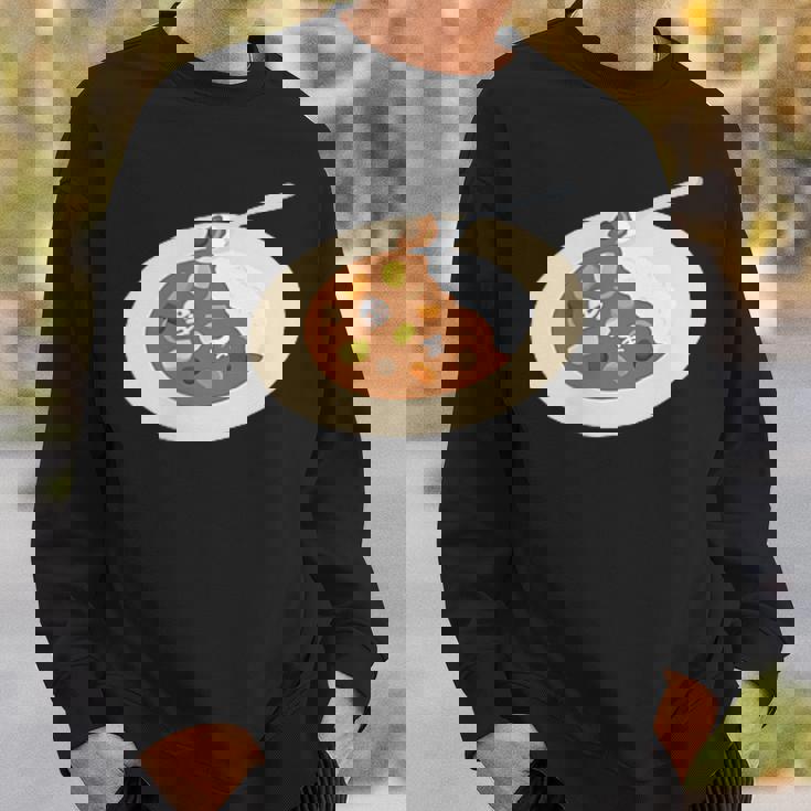 おかしなカレーライス スウェットシャツ 彼への贈り物