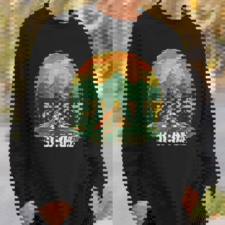 おかしなゴー・ホーム・セイングとテントのネイチャーコスチューム。 スウェットシャツ 彼への贈り物