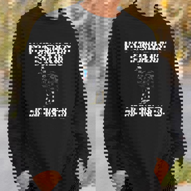 おもしろい俺のヒクイドリが呼んでるし、私は鳥に行かな スウェットシャツ 彼への贈り物