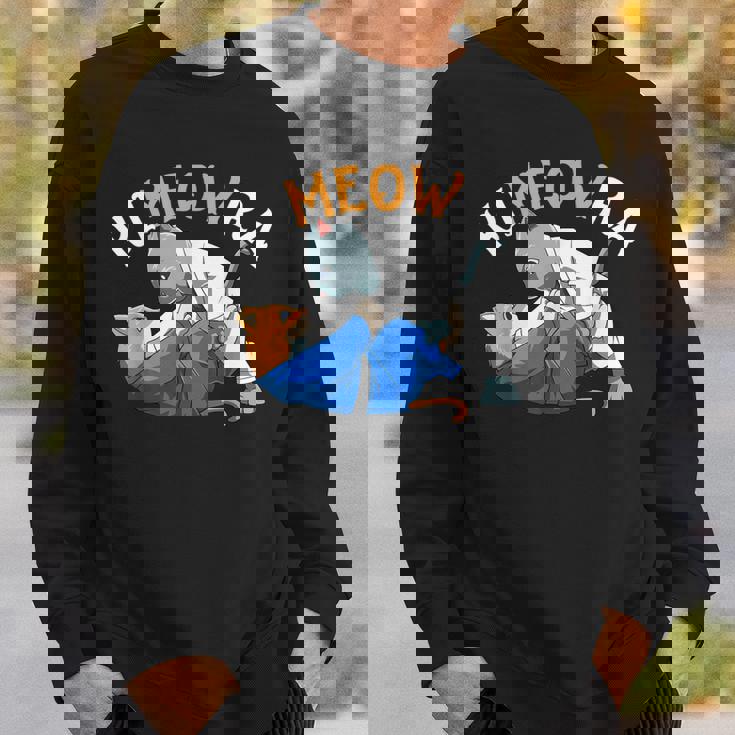 おもしろい柔術猫 柔術愛好者 柔術猫 スウェットシャツ 彼への贈り物