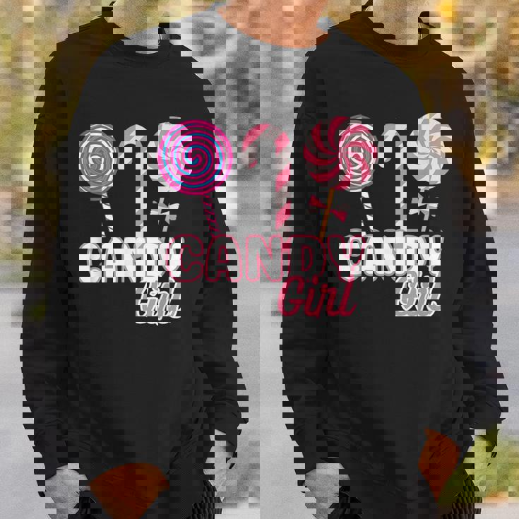 おもしろロリポップ アート キャンディ ロリポップ 恋人 メンズ レディース キッズ スウェットシャツ 彼への贈り物