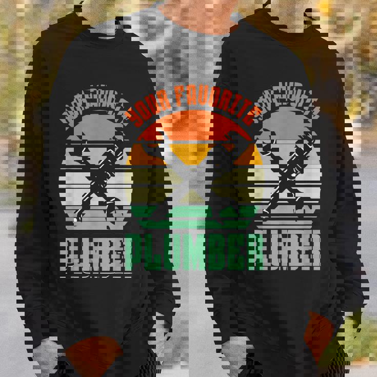 お気に入りの水道屋さん パイプフィッター パイプ 配管工事 配管工 スウェットシャツ 彼への贈り物