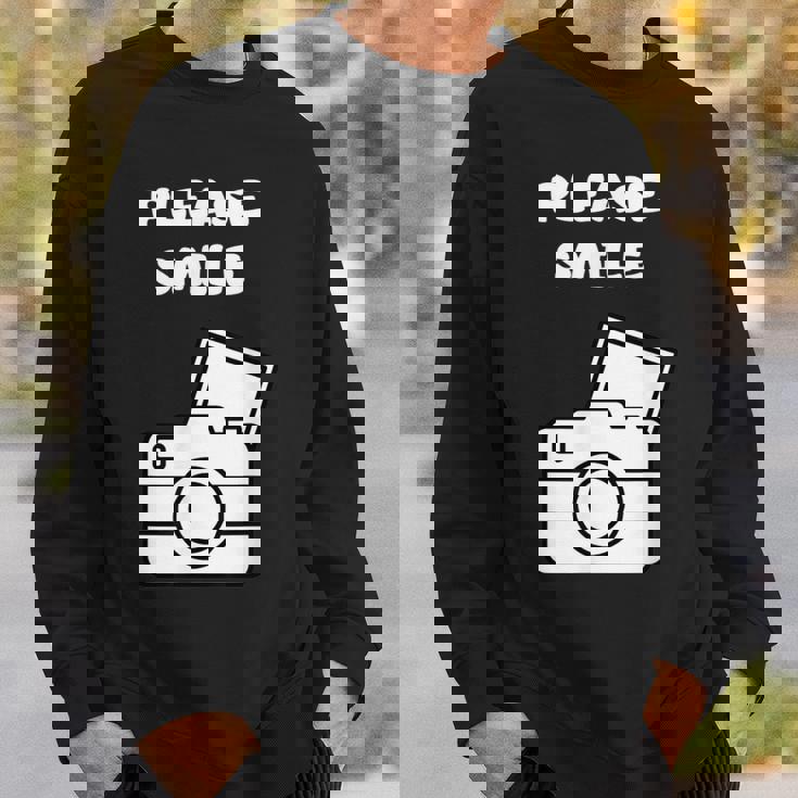 お願い スマイル アート オブ 写真 カメラマン カメラマン スウェットシャツ 彼への贈り物