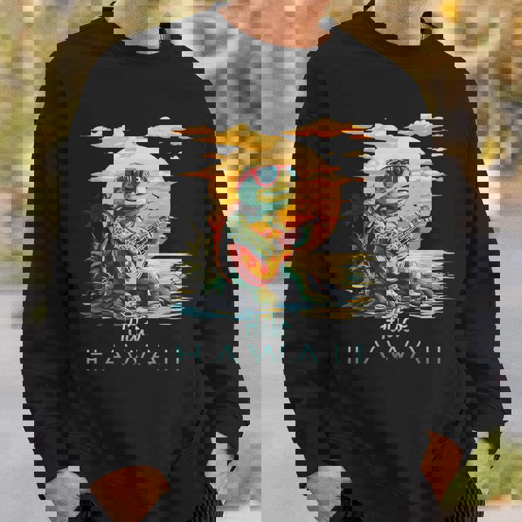 かわいい トロピカル ヒロ ハワイ ウミガメ お土産 スウェットシャツ 彼への贈り物