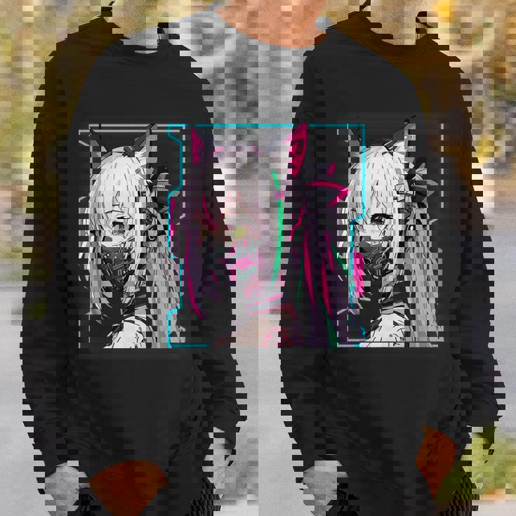 かわいい 日本の漫画 アニメ 美学 サイバーパンク テックウェア スウェットシャツ 彼への贈り物