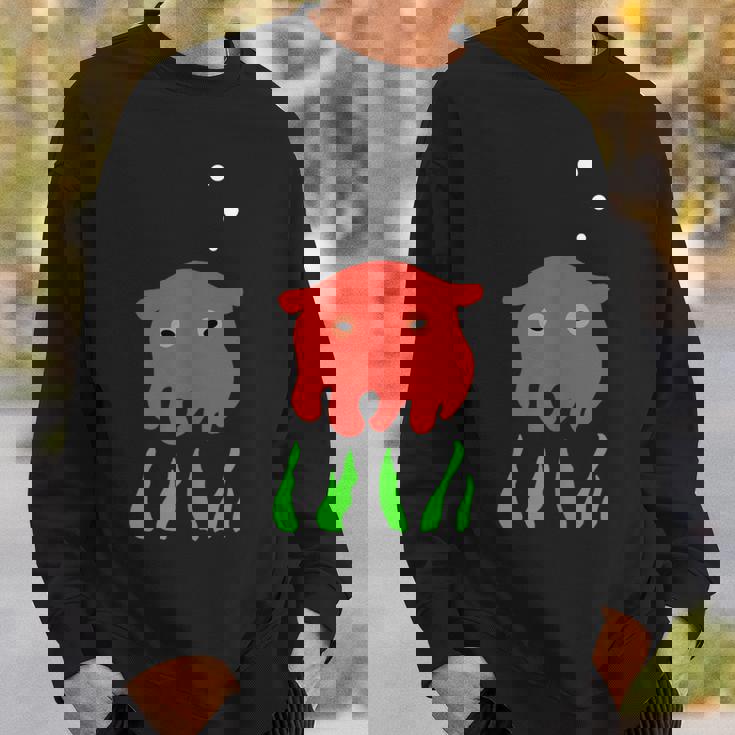 かわいいめんだこシーライフ スウェットシャツ 彼への贈り物