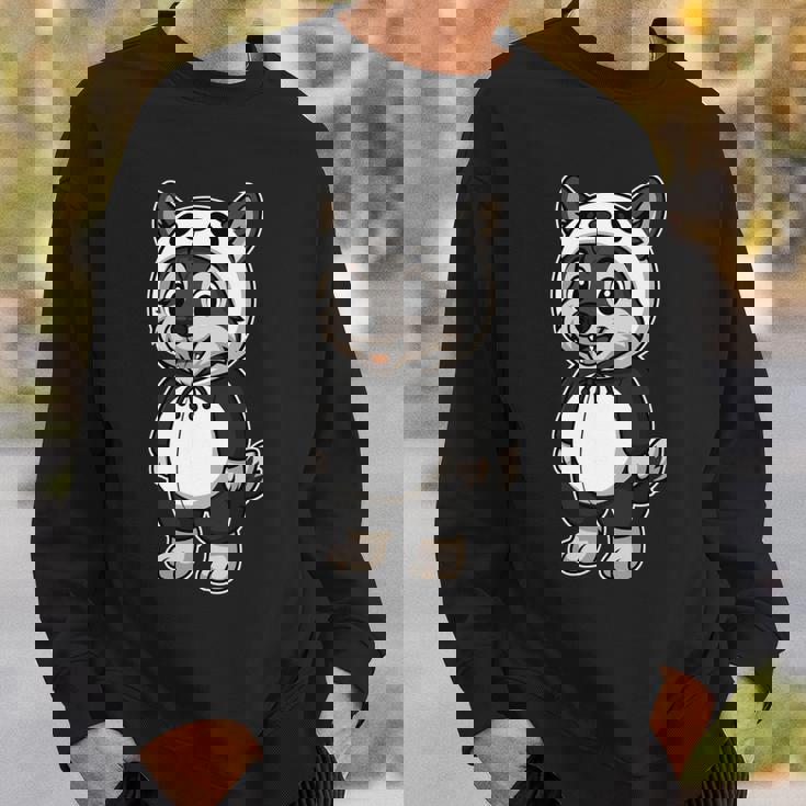 かわいいオオカミのパンダコスチューム ガールズ キッズ オオカミ愛好家 長袖tシャツ スウェットシャツ 彼への贈り物