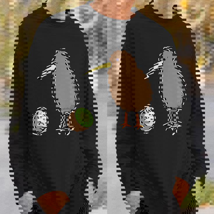 かわいいキウイの鳥と果物 ニュージーランド スウェットシャツ 彼への贈り物