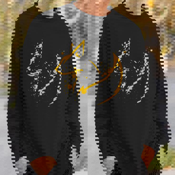 かわいいキツネ ミニマルフォックスピリット動物イラスト スウェットシャツ 彼への贈り物