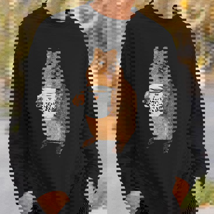 かわいいクオッカ コーヒーマグ ギフト スウェットシャツ 彼への贈り物