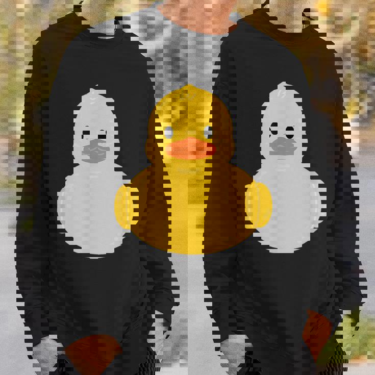 かわいいゴム製アヒルのアヒル スウェットシャツ 彼への贈り物