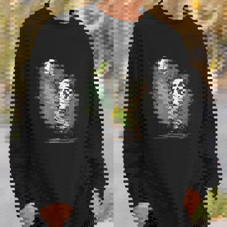 かわいいバレーボール・パンダ スウェットシャツ 彼への贈り物