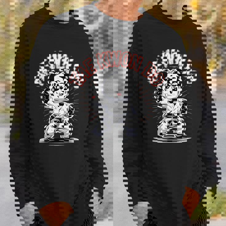 かわいいパンダのテコンドー 面白い韓国mma Tkd スウェットシャツ 彼への贈り物