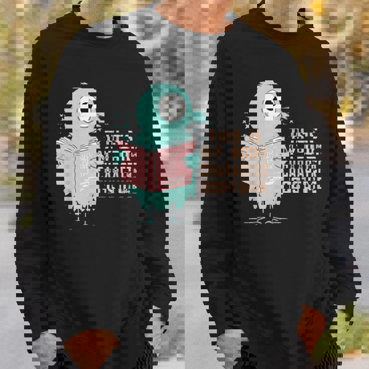 かわいいピジョン This Is My Book キャラクターコスチューム 読書用 スウェットシャツ 彼への贈り物